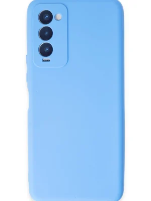Newface Tecno Camon 18 Kılıf First Silikon - Mavi