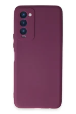 Newface Tecno Camon 18 Kılıf First Silikon - Mor