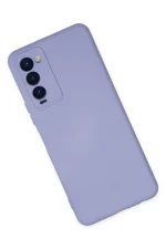 Newface Tecno Camon 18 Kılıf Nano içi Kadife Silikon - Lila - Görsel 2
