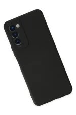 Newface Tecno Camon 18 Kılıf Nano içi Kadife Silikon - Siyah - Görsel 2