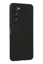Newface Tecno Camon 18 Kılıf Nano içi Kadife Silikon - Siyah - Görsel 3