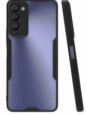 Newface Tecno Camon 18 Kılıf Platin Silikon - Siyah