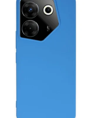 Newface Tecno Camon 20 Pro 5G Kılıf First Silikon - Mavi