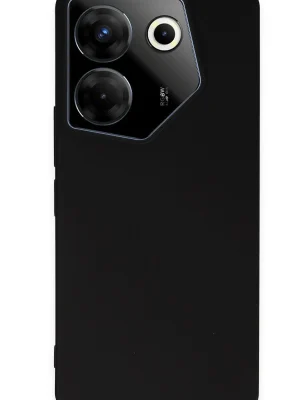 Newface Tecno Camon 20 Pro 5G Kılıf First Silikon - Siyah