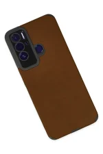 Newface Tecno Pova Neo Kılıf Loop Deri Silikon - Kahverengi - Görsel 3