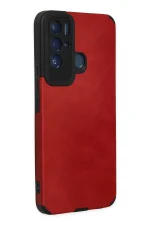 Newface Tecno Pova Neo Kılıf Loop Deri Silikon - Kırmızı - Görsel 2