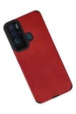 Newface Tecno Pova Neo Kılıf Loop Deri Silikon - Kırmızı - Görsel 3