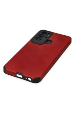 Newface Tecno Pova Neo Kılıf Loop Deri Silikon - Kırmızı - Görsel 5