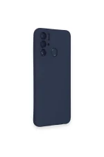 Newface Tecno Pova Neo Kılıf Nano içi Kadife Silikon - Lacivert - Görsel 2