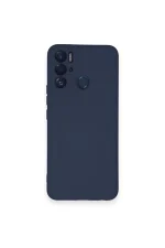 Newface Tecno Pova Neo Kılıf Nano içi Kadife Silikon - Lacivert