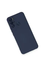 Newface Tecno Pova Neo Kılıf Nano içi Kadife Silikon - Lacivert - Görsel 3