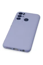 Newface Tecno Pova Neo Kılıf Nano içi Kadife Silikon - Lila - Görsel 5