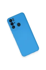 Newface Tecno Pova Neo Kılıf Nano içi Kadife Silikon - Mavi - Görsel 3
