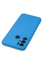 Newface Tecno Pova Neo Kılıf Nano içi Kadife Silikon - Mavi - Görsel 4