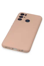 Newface Tecno Pova Neo Kılıf Nano içi Kadife Silikon - Pudra - Görsel 5