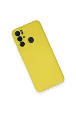 Newface Tecno Pova Neo Kılıf Nano içi Kadife Silikon - Sarı - Görsel 3