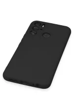 Newface Tecno Pova Neo Kılıf Nano içi Kadife Silikon - Siyah - Görsel 5