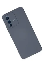 Newface Vivo V23 5G Kılıf Nano içi Kadife Silikon - Gri - Görsel 2
