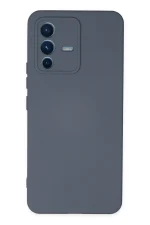Newface Vivo V23 5G Kılıf Nano içi Kadife Silikon - Gri
