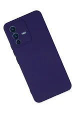 Newface Vivo V23 5G Kılıf Nano içi Kadife Silikon - Mor - Görsel 2