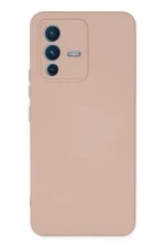 Newface Vivo V23 5G Kılıf Nano içi Kadife Silikon - Pudra