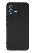 Newface Vivo V23 5G Kılıf Nano içi Kadife Silikon - Siyah