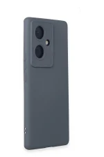 Newface Vivo V29 Lite Kılıf Nano içi Kadife Silikon - Gri - Görsel 2