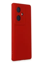 Newface Vivo V29 Lite Kılıf Nano içi Kadife Silikon - Kırmızı - Görsel 2