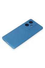 Newface Vivo V29 Lite Kılıf Nano içi Kadife Silikon - Mavi - Görsel 4