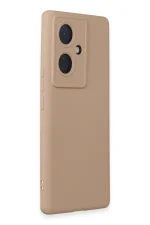 Newface Vivo V29 Lite Kılıf Nano içi Kadife Silikon - Pudra - Görsel 2