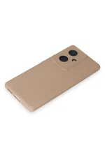 Newface Vivo V29 Lite Kılıf Nano içi Kadife Silikon - Pudra - Görsel 4