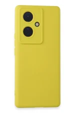Newface Vivo V29 Lite Kılıf Nano içi Kadife Silikon - Sarı