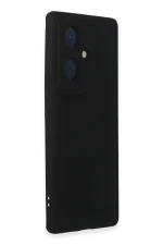 Newface Vivo V29 Lite Kılıf Nano içi Kadife Silikon - Siyah - Görsel 2