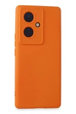 Newface Vivo V29 Lite Kılıf Nano içi Kadife Silikon - Turuncu