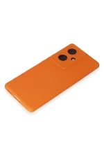 Newface Vivo V29 Lite Kılıf Nano içi Kadife Silikon - Turuncu - Görsel 4