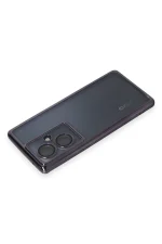 Newface Vivo V29 Lite Kılıf Razer Lensli Silikon - Mor - Görsel 3