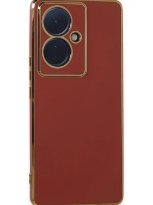 Newface Vivo V29 Lite Kılıf Volet Silikon - Kırmızı