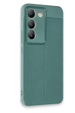 Newface Vivo V30 Lite 4G Kılıf Auto Focus Kapak - Koyu Yeşil - Görsel 2