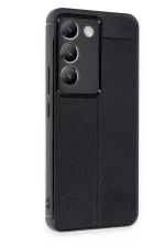 Newface Vivo V30 Lite 4G Kılıf Auto Focus Kapak - Siyah - Görsel 2