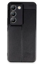 Newface Vivo V30 Lite 4G Kılıf Auto Focus Kapak - Siyah - Görsel 3