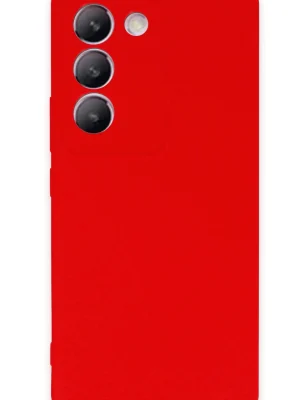 Newface Vivo V30 Lite 4G Kılıf First Silikon - Kırmızı