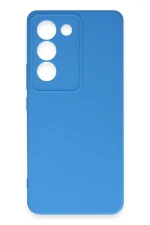 Newface Vivo V30 Lite 4G Kılıf First Silikon - Mavi - Görsel 2