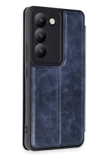 Newface Vivo V30 Lite 4G Kılıf Flip Cover - Lacivert - Görsel 2