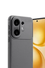 Newface Vivo X200 FE Auto Focus Karbon Kapak -Gri - Görsel 3