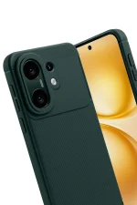 Newface Vivo X200 FE Auto Focus Karbon Kapak - Koyu Yeşil - Görsel 2