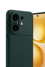 Newface Vivo X200 FE Auto Focus Karbon Kapak - Koyu Yeşil - Görsel 3