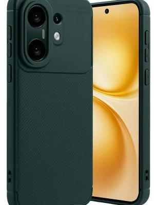 Newface Vivo X200 FE Auto Focus Karbon Kapak - Koyu Yeşil