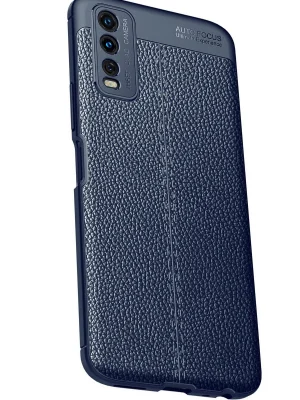 Newface Vivo Y11S Kılıf Auto Focus Kapak - Lacivert