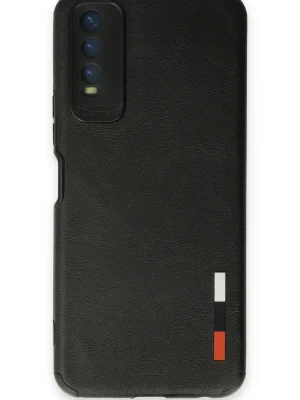 Newface Vivo Y11S Kılıf Loop Deri Silikon - Siyah