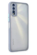 Newface Vivo Y11S Kılıf Montreal Silikon Kapak - Gri - Görsel 3